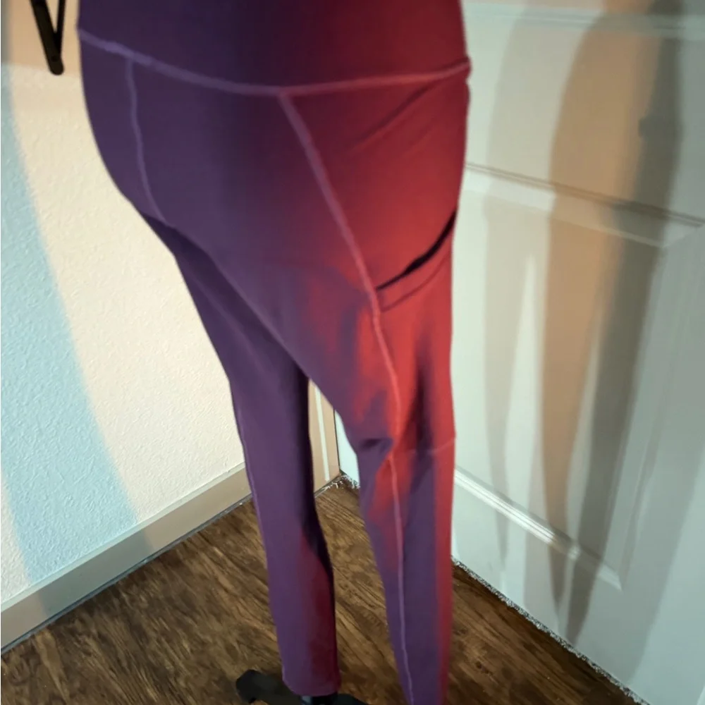 Fabletics Purple High-Waisted Leggings - Picture 2 of 5